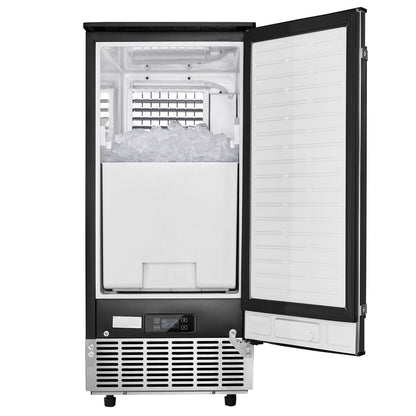 Undercounter Ice Maker 80 Pounds/Day Built-in Ice Maker with Reversible Door