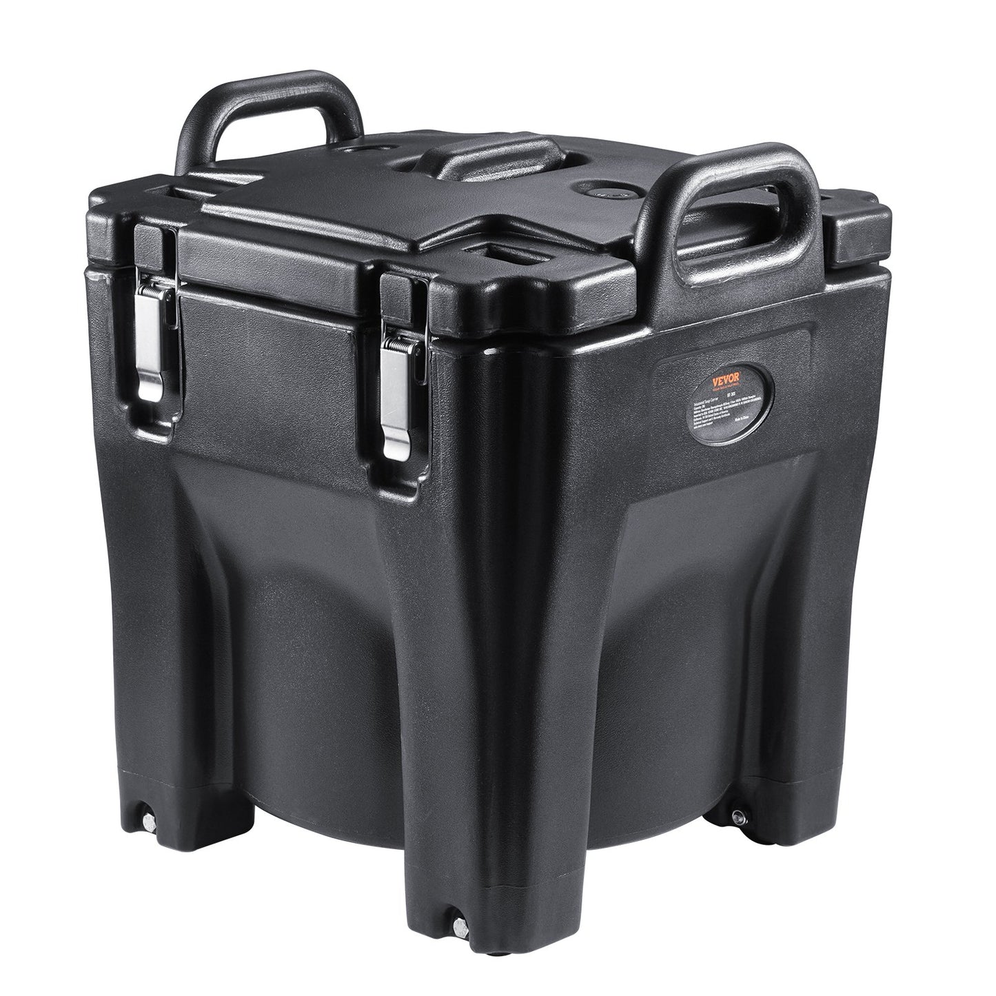 Insulated Food Holder, 32 Qt Capacity, Stackable Catering Hot Box with Stainless Steel Barrel, Top Load LLDPE Food Warmer with Integrated Handles Buckles Stationary Base, for Restaurant Dining Room, B