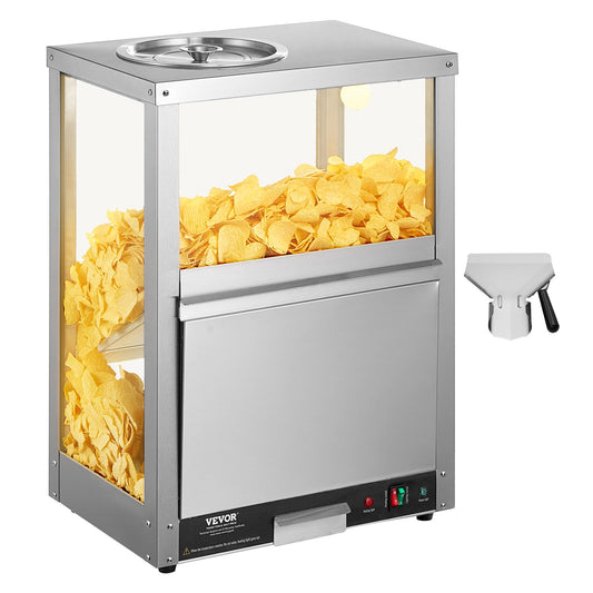 Nacho Chip Warmer 84.5QT/80L för Nacho Chips Popcorn Jordnötschips