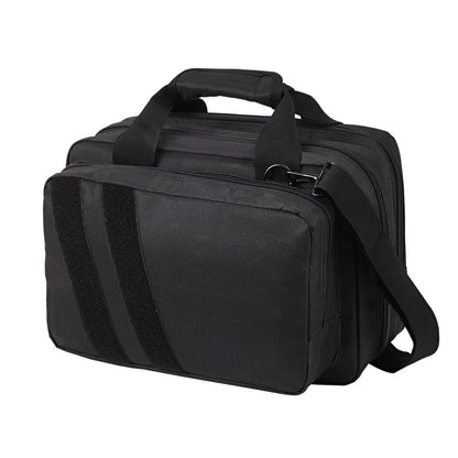 Range Bag for 2 Pistols Tactical Gun Bag 2 Inbyggd Pistol Bags Svart