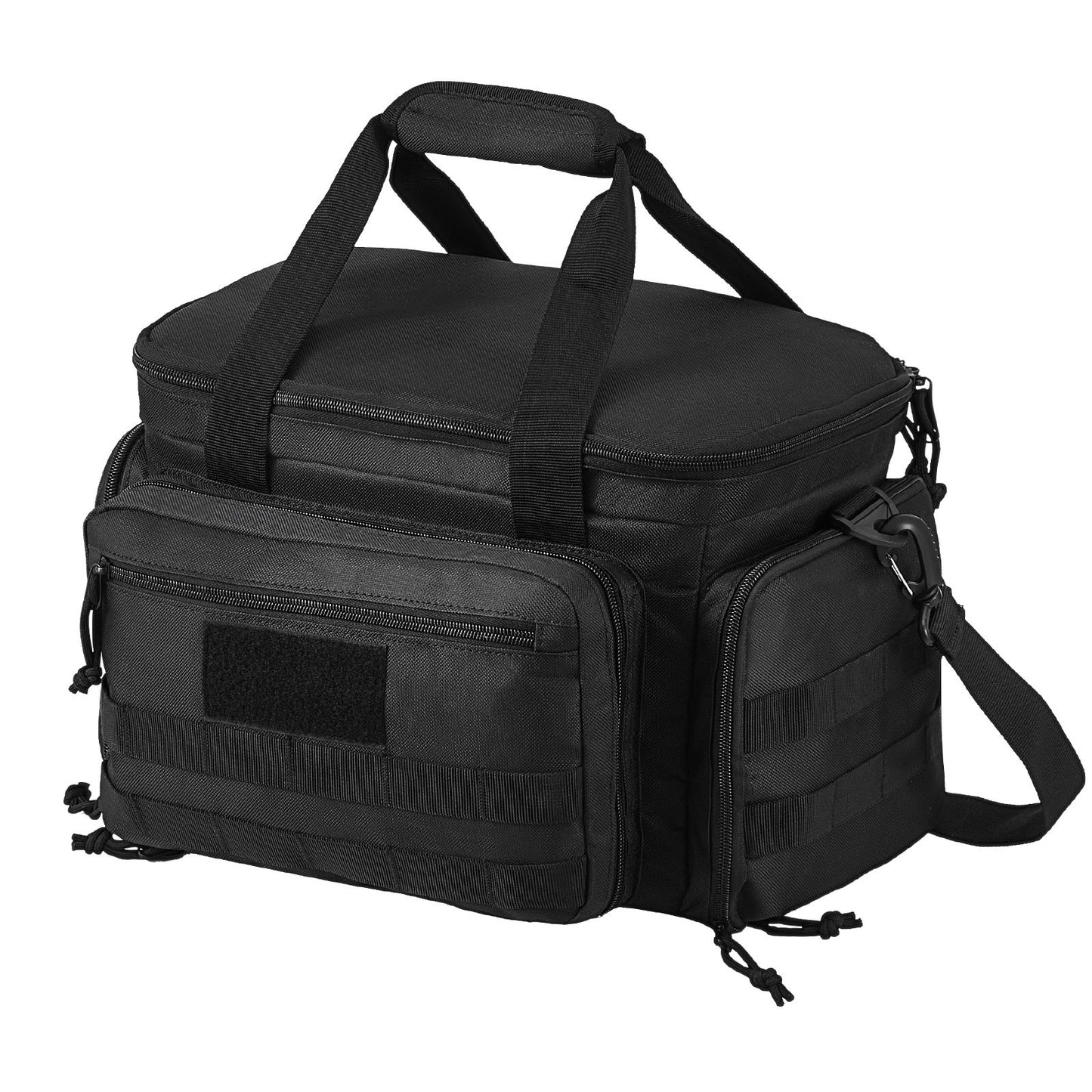 Range Bag für 4 Pistolen Tactical Gun Range Bag Einzelner Schulterstreifen Schwarz