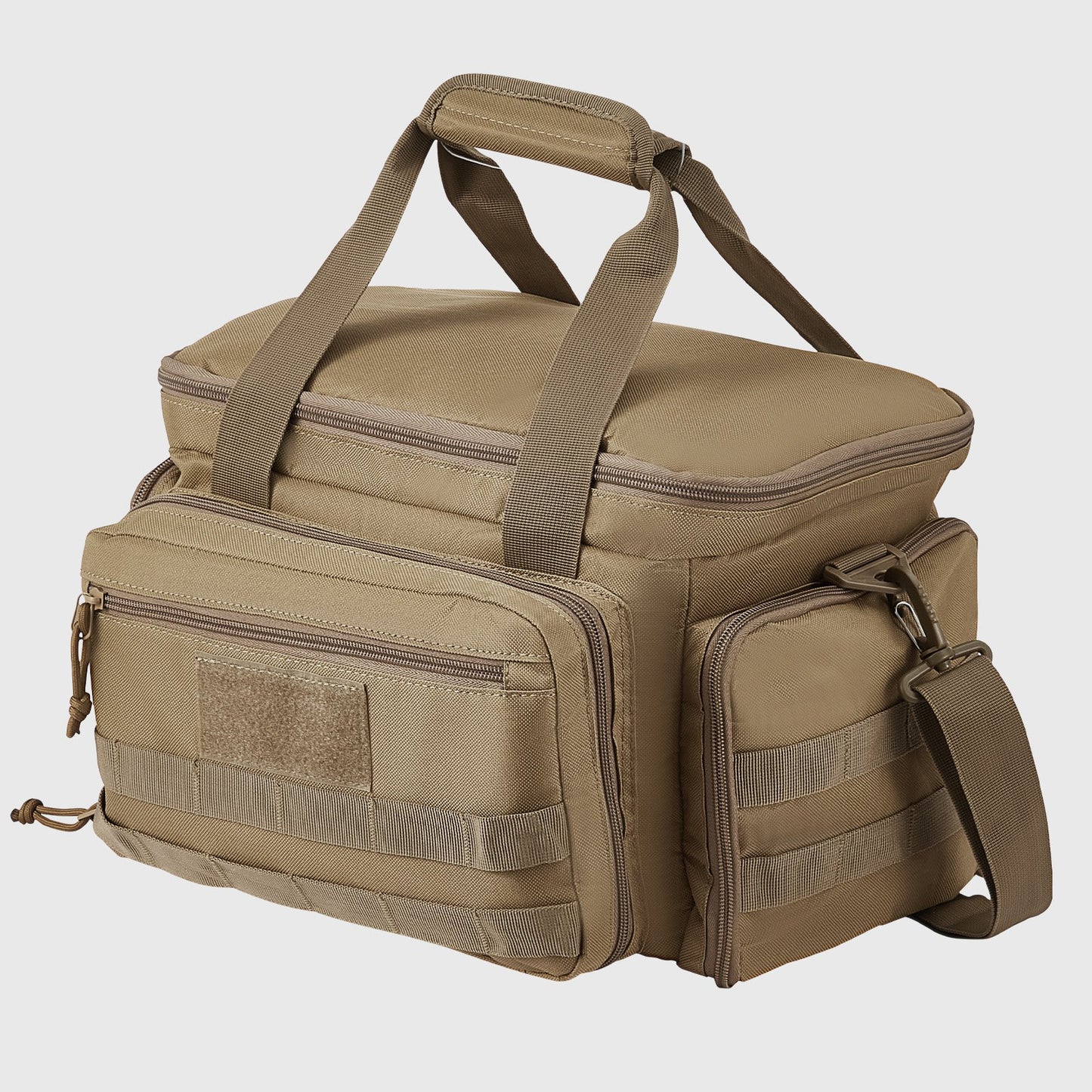 Range Bag för 4 Pistols Tactical Gun Range Bag Enkel axelremsa Brun