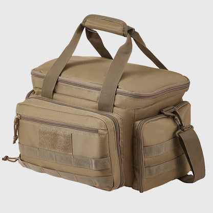 Range Bag för 4 Pistols Tactical Gun Range Bag Enkel axelremsa Brun