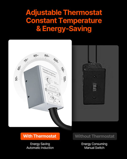 15" Gable Mount Fan 1300 CFM Ventilator with Adjustable Thermostat