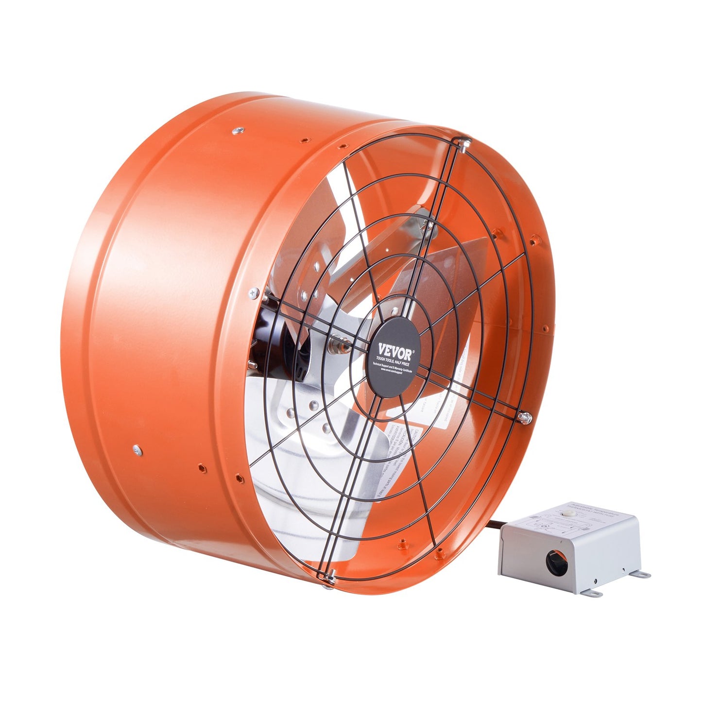15" Gable Mount Fan 1650 CFM Attic Exhaust Fan with Adjustable Thermostat