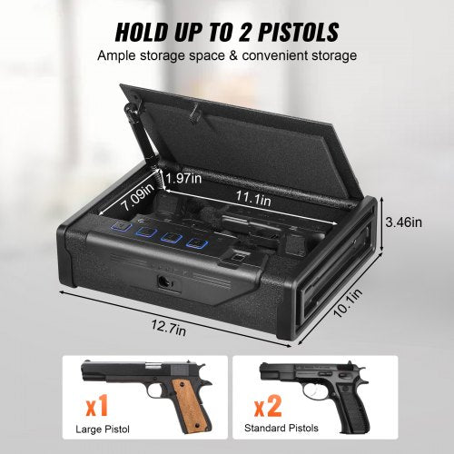 pistolskåp för pistoler Biometriskt pistolskåp med 3 åtkomstvägar för 2 pistoler |  EU