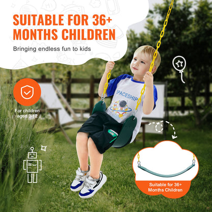 2er-Pack Schaukelstühle Schaukelersatz für Outdoor-Schaukelset 66 Zoll Kette