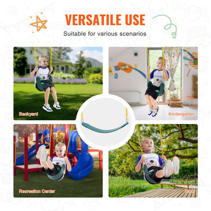 2er-Pack Schaukelstühle Schaukelersatz für Outdoor-Schaukelset 66 Zoll Kette