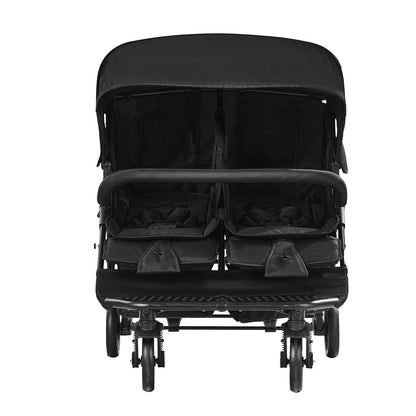 Double Stroller Side x Side Foldable Lightweight Twin Stroller Black