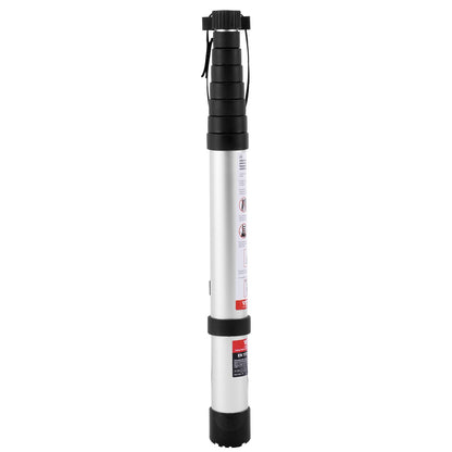 Teleskopförlängningsstege 8,5 FT En-knapps indragning 375 LBS Kapacitet