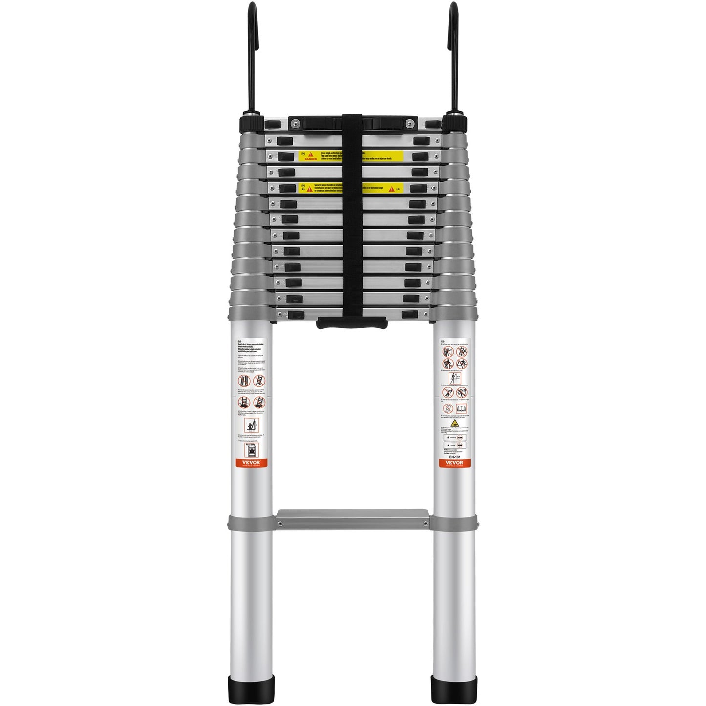 Telescopic Ladder Aluminum Extension Step 18.5 Feet Portable Multi-Purpose