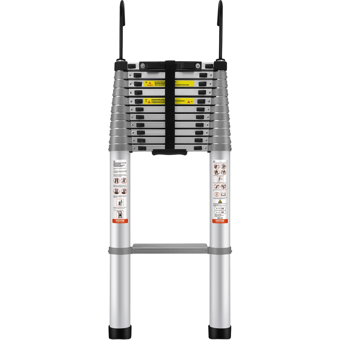 Teleskopstege Aluminium Förlängning Steg 15 fot Multi-purpose Portable
