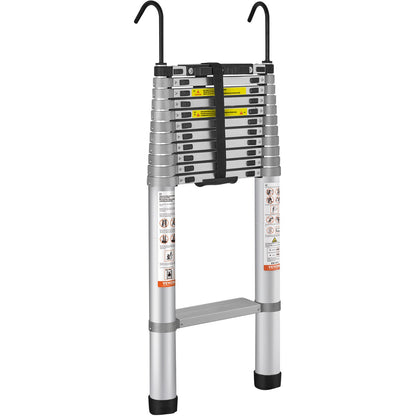 Teleskopstege Aluminium Förlängning Steg 15 fot Multi-purpose Portable
