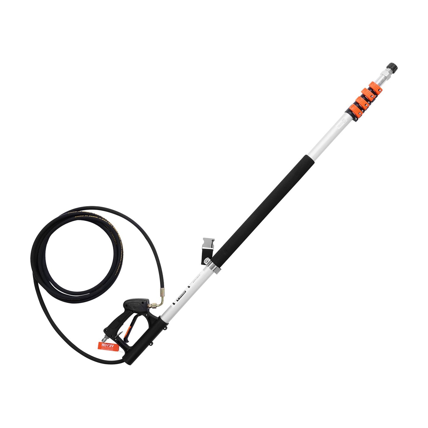 High pressure washer telescopic wand 21 feet brush head telescopic spray wand