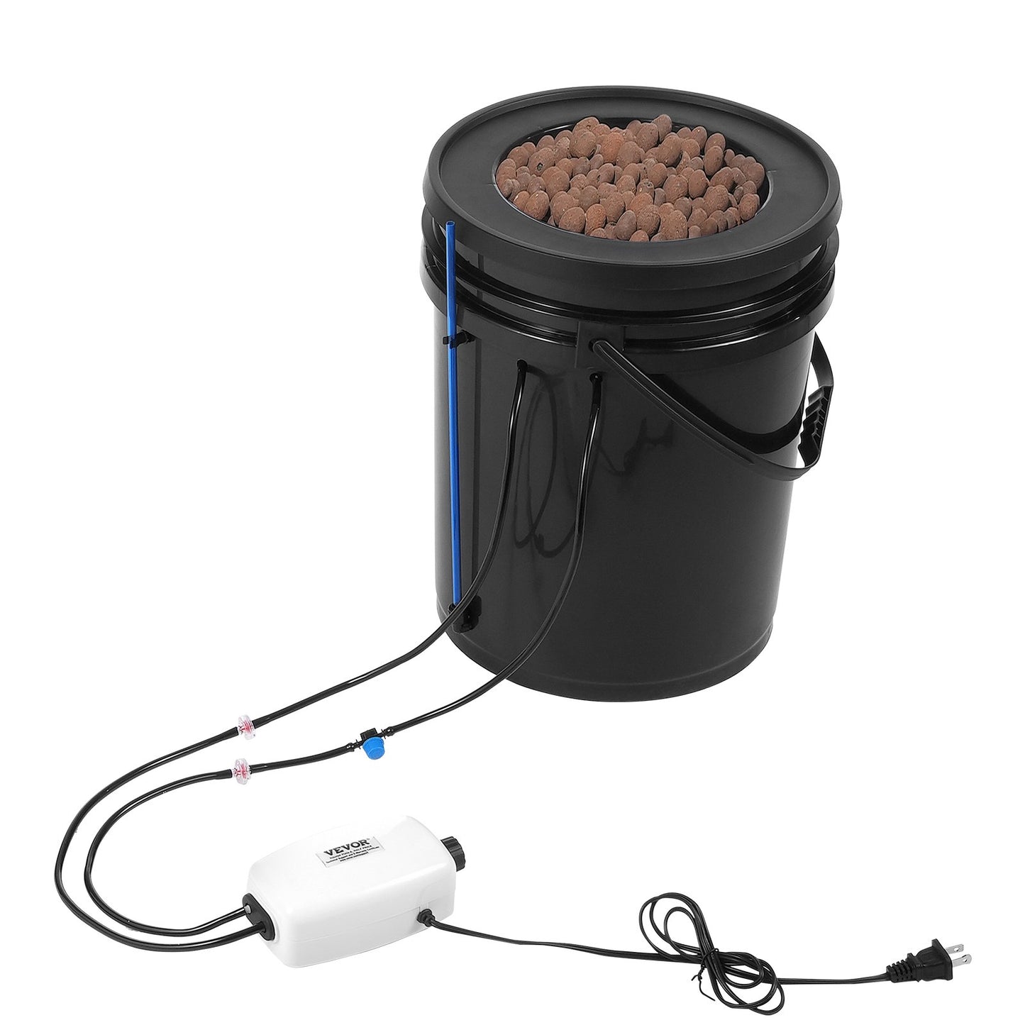 DWC Hydroponics Grow System Djupvattenkultur med toppdropp 1 hink 5Gal