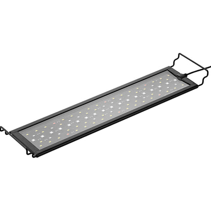 Full Spectrum Aquarium Light & LCD-skärm för 18"-24" sötvattentank 18W
