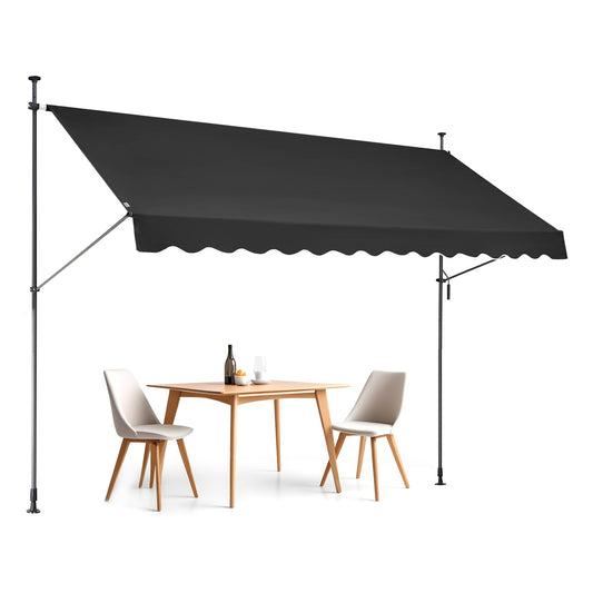 138x47" uteplatsmarkis Infällbar altantak Sunsetter med vev