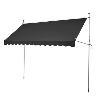 138x47" uteplatsmarkis Infällbar altantak Sunsetter med vev
