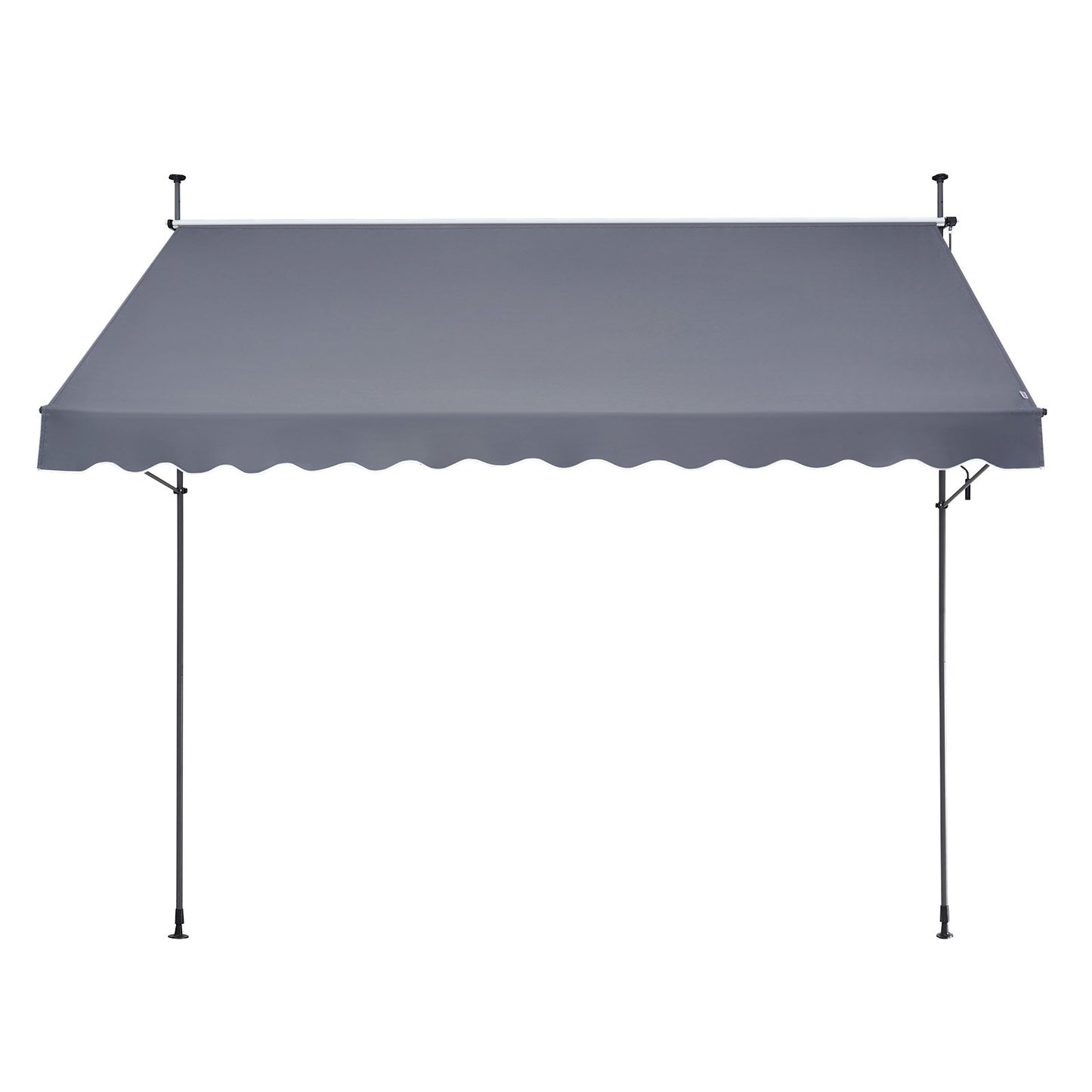 138x47" uteplatsmarkis Infällbar markis solskyddsskydd med vev