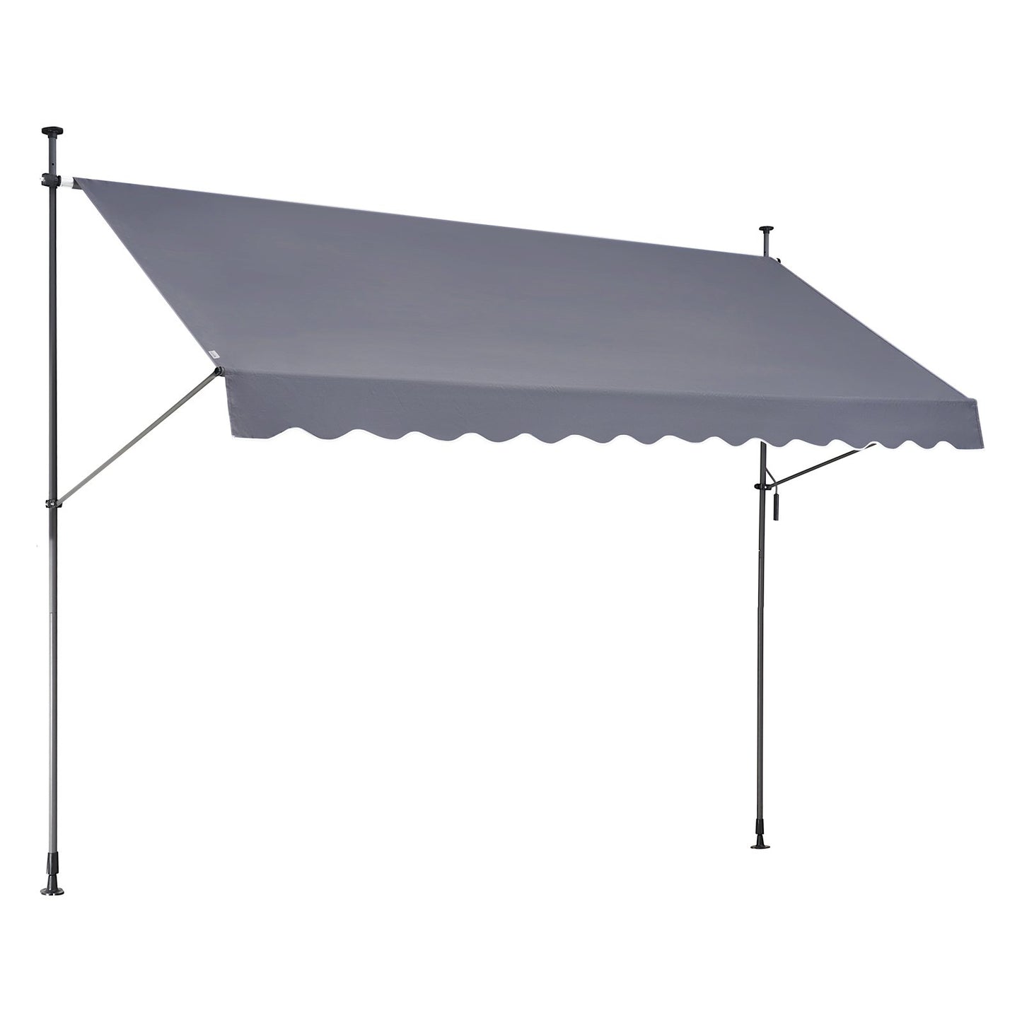 138x47" uteplatsmarkis Infällbar markis solskyddsskydd med vev