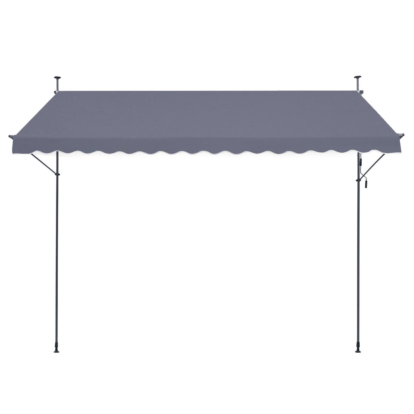 157x47" uteplatsmarkis Infällbar markis solskyddsskydd med vev