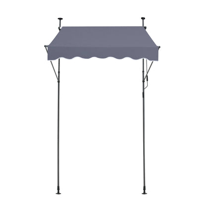 59x47" patio awning Retractable awning sunshade cover with crank