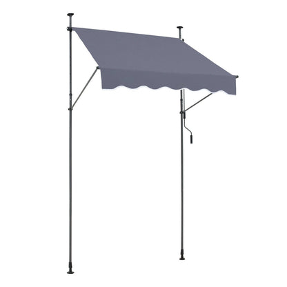 59x47" patio awning Retractable awning sunshade cover with crank