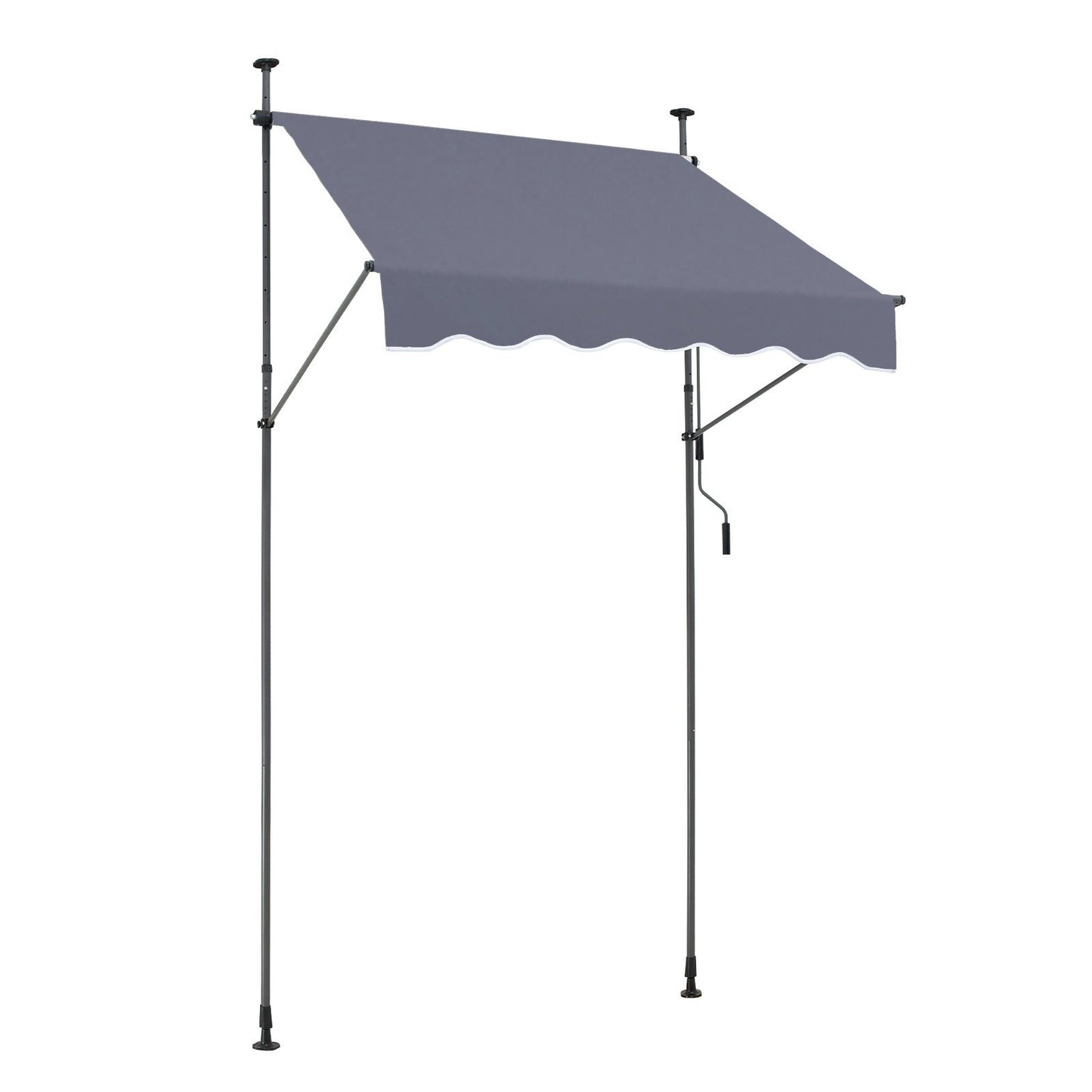 59x47" patio awning Retractable awning sunshade cover with crank