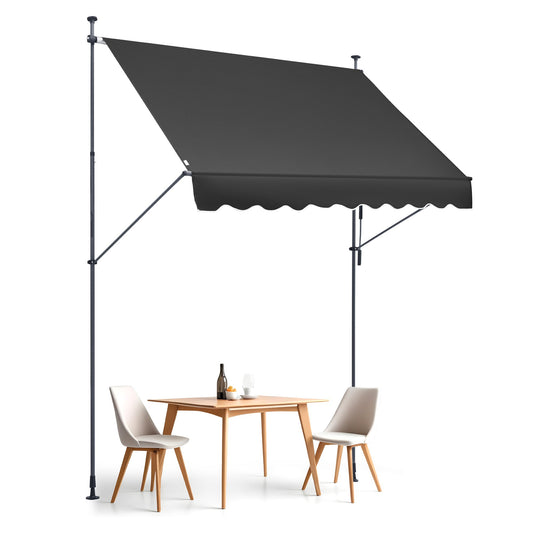 98x47" patio awning Retractable patio roof Sunsetter with crank