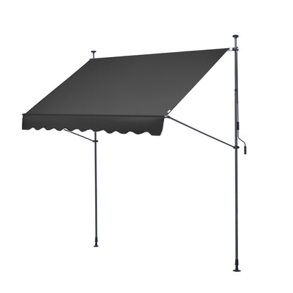 98x47" patio awning Retractable patio roof Sunsetter with crank