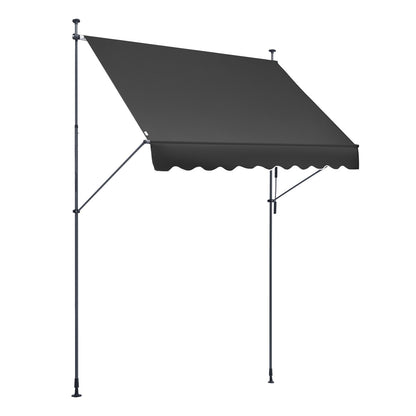 98x47" patio awning Retractable patio roof Sunsetter with crank