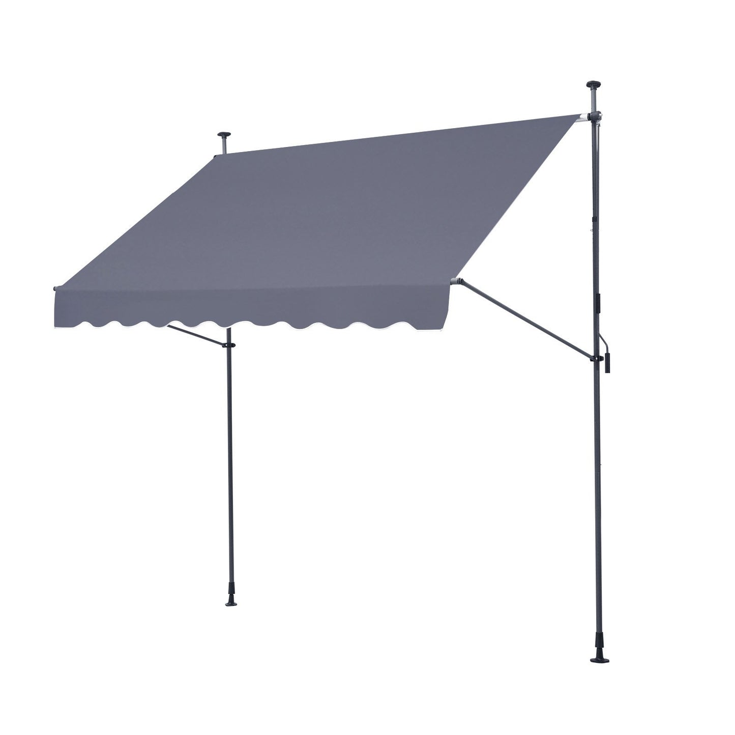 98x47" patio awning Retractable awning sun protection cover with crank