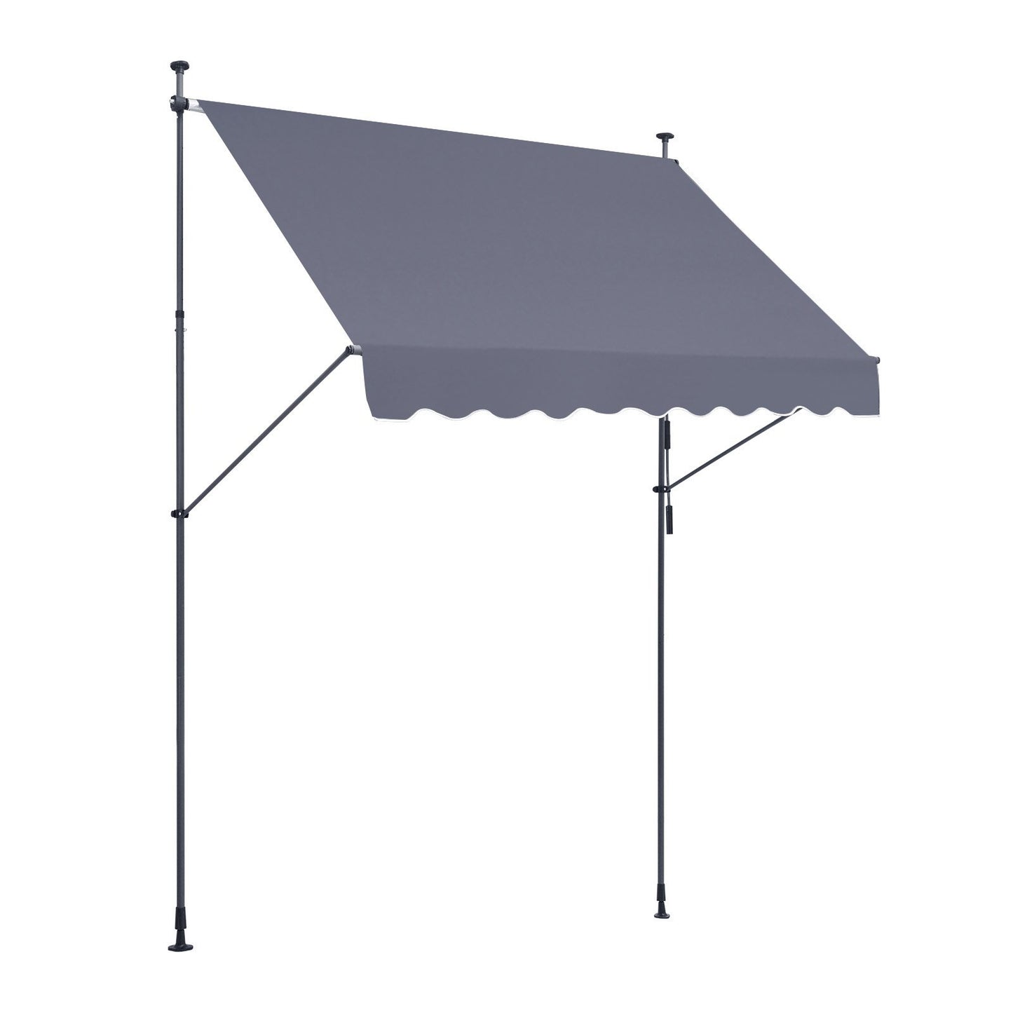 98x47" patio awning Retractable awning sun protection cover with crank