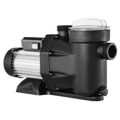Simbassängpump, 1,5 hk 1100 W poolpump över marken, maxflöde 27800 L/H Dubbla hastighetspump, 220V-240V, 1450/2860RPM pump för ovanjordiska pooler, spa, varma källor, bevattningssystem