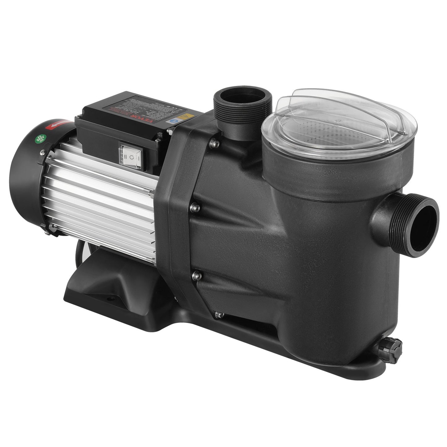 Swimmingpoolpump, 1800W 2HP dubbelhastighet, maxflöde 33000L/H Poolpump över marken, 220V-240V, 1450/2860RPM pump för ovanjordiska pooler, spa, varma källor, bevattningssystem