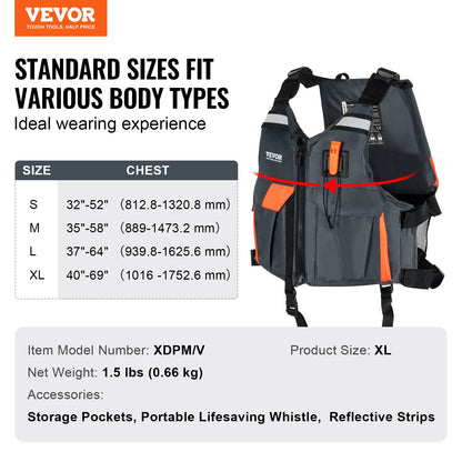 Watersports flytväst PFD 110N Flytväst för män och kvinnor XL