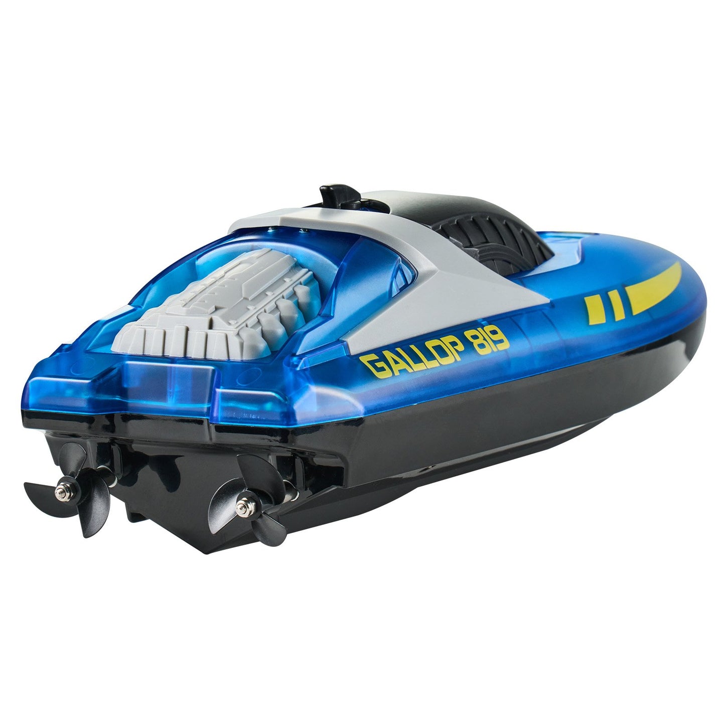 RC Boat 2.4 GHz Remote Control Racing Boat 12 km/h Kids Adults Gift Blue