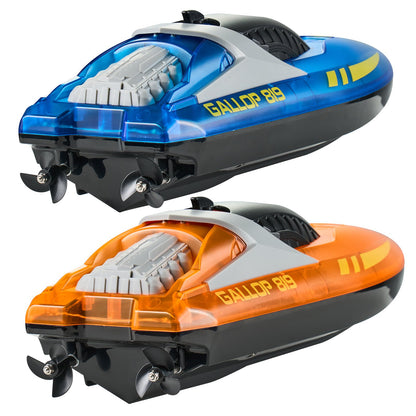 2 PCS RC Boat 2.4 GHz Remote Control Racing Boat 12 km/h Kids Adults Gift