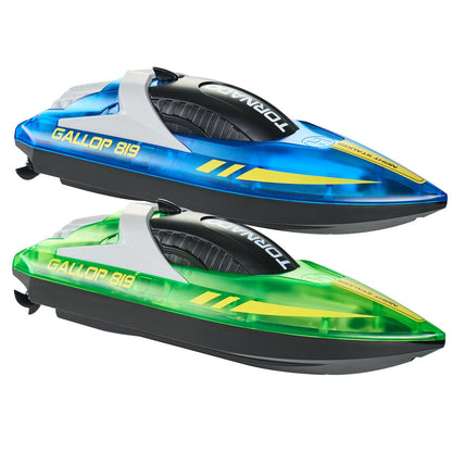 2 PCS RC Boat 2.4 GHz Remote Control Racing Boat 12 km/h Kids Adults Gift