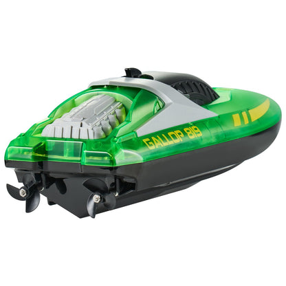 RC Boat 2.4 GHz Remote Control Racing Boat 12 km/h Kids Adults Gift Green