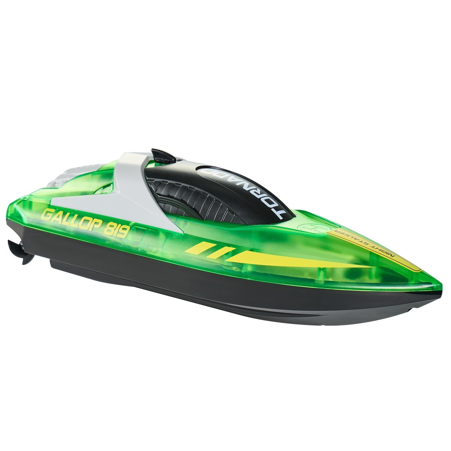RC Boat 2.4 GHz Remote Control Racing Boat 12 km/h Kids Adults Gift Green