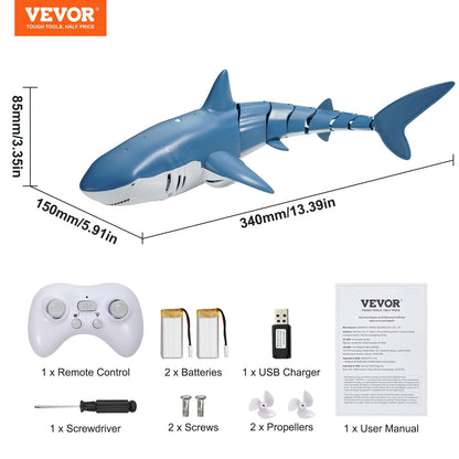 Remote Control Shark Toy 2.4GHz High Speed RC Boat for Kids Adults Gift