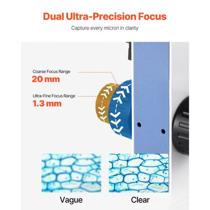 Binokular Compound Mikroskop Kit 40-5000X Dubbelstegs Tvåstegs Okularuppsättning |  EU
