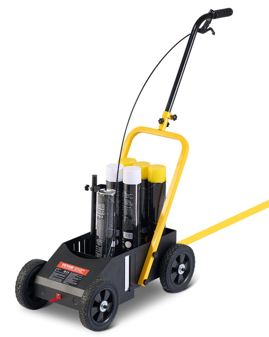 Markierungsmaschine für Streifenlinien, 24 x 13 x 35,4 Zoll, Streifenmaschine, Schwarz