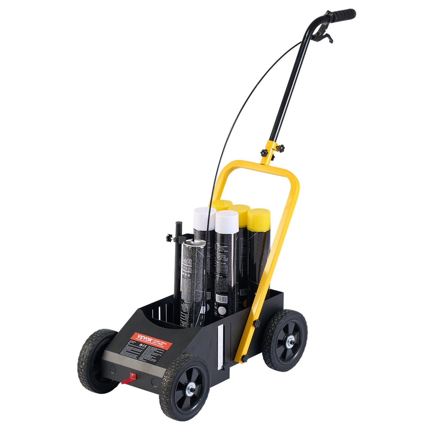 Markierungsmaschine für Streifenlinien, 24 x 13 x 35,4 Zoll, Streifenmaschine, Schwarz