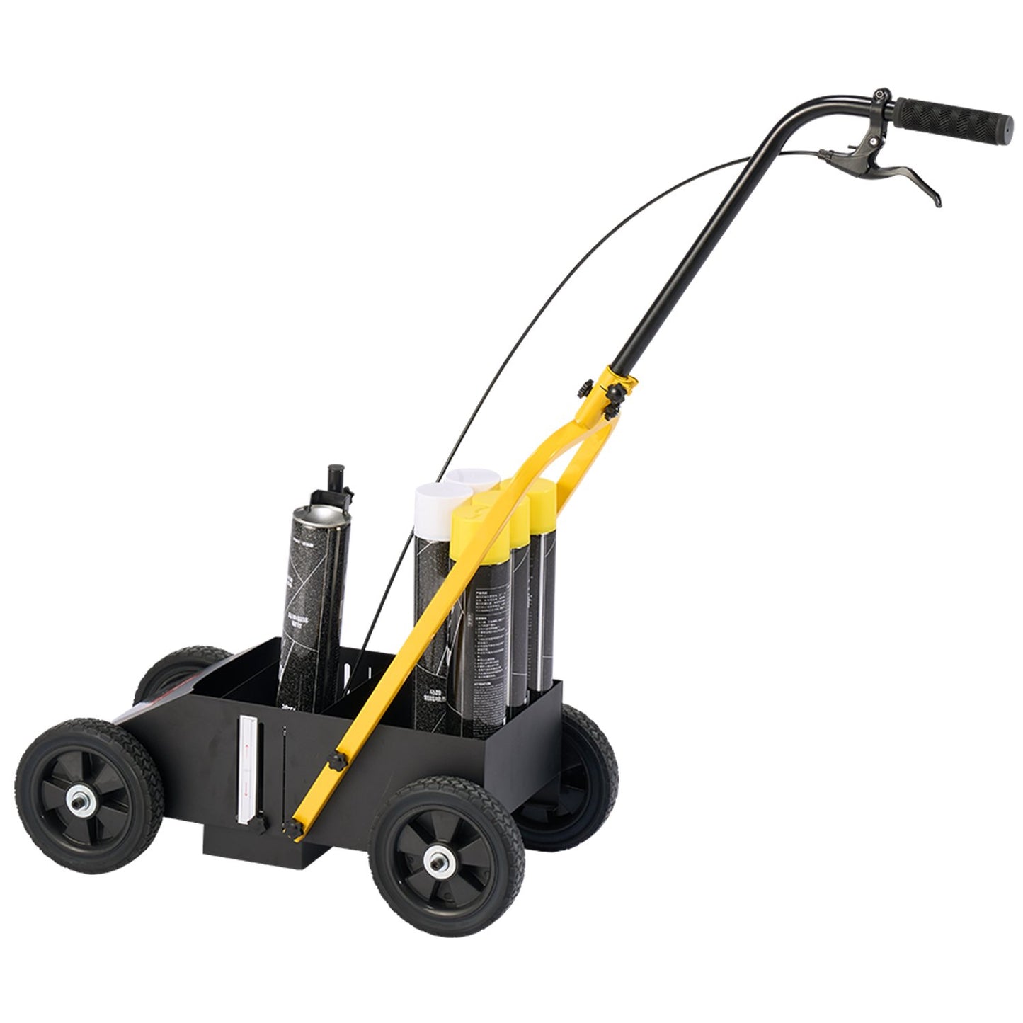 Markierungsmaschine für Streifenlinien, 24 x 13 x 35,4 Zoll, Streifenmaschine, Schwarz