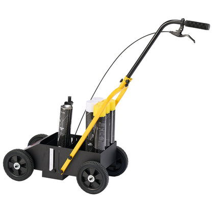 Markierungsmaschine für Streifenlinien, 24 x 13 x 35,4 Zoll, Streifenmaschine, Schwarz