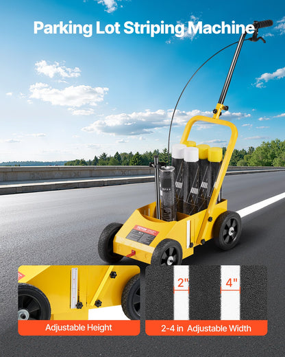 Striping Line Marking Machine 24 x 13 x 35,4 i Striping Machine Yellow
