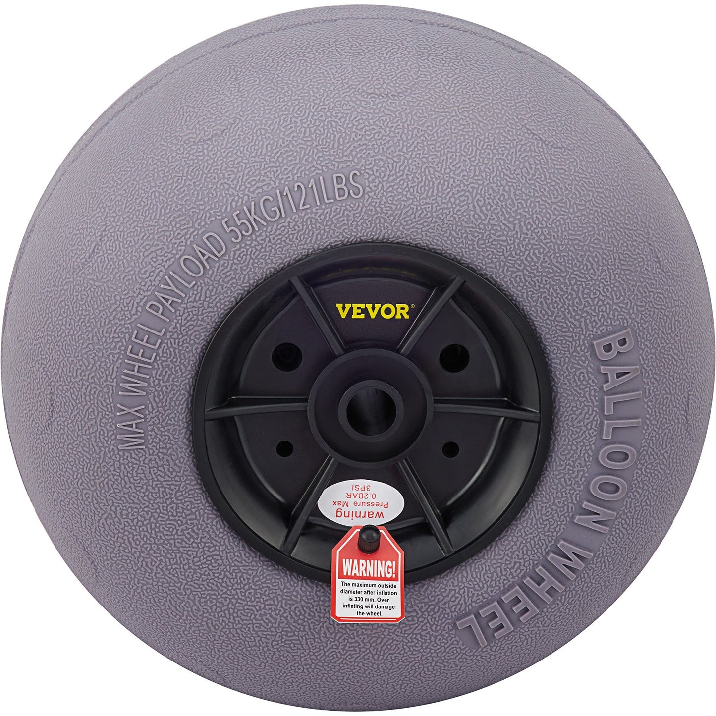 Beach Balloon Wheels, 13" Replacement Sand Tires, TPU Cart Tires for Kayak Dolly, Canoe Cart and Buggy with Free Air Pump, 2-Pack