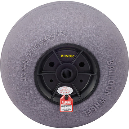 Beach Balloon Wheels, 13" Replacement Sand Tires, TPU Cart Tires for Kayak Dolly, Canoe Cart and Buggy with Free Air Pump, 2-Pack